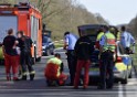 Schwerer VU Krad Fahrrad Koeln Porz Alte Koelnerstr P076